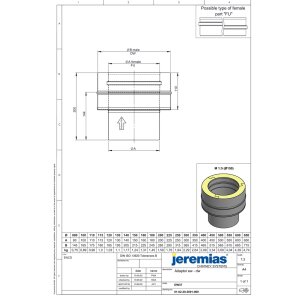 DW-FU Ø 600 mm Übergang EW glatt/ DW-FU