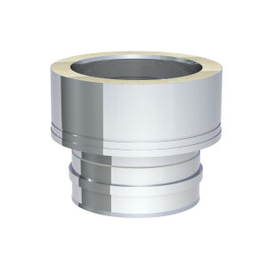 DW-FU Ø 130 mm Übergang EW-FU mit Muffe/DW-FU