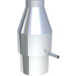 DW-FU Ø 80 mm Deflektorhaube mit Ablauf inklusive Mündungsabschluss