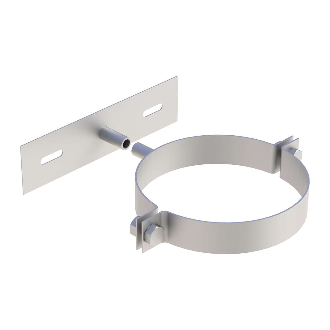 DW-FU Ø 145 mm Befestigungsschelle 2-teilig für Gewindestange M10