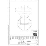 DW-FU Ø 80 mm Verschlussdeckel mit Handgriff für DW11