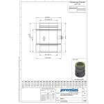DW-FU Ø 80 mm Messelement 250 mm mit 1/2“ Muffe und Verschlussschraube