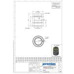 DW-FU Ø 80 mm Entwässerungselement 250 mm für horizontalen und vertikalen Einbau, mit 1/2“ Nippel