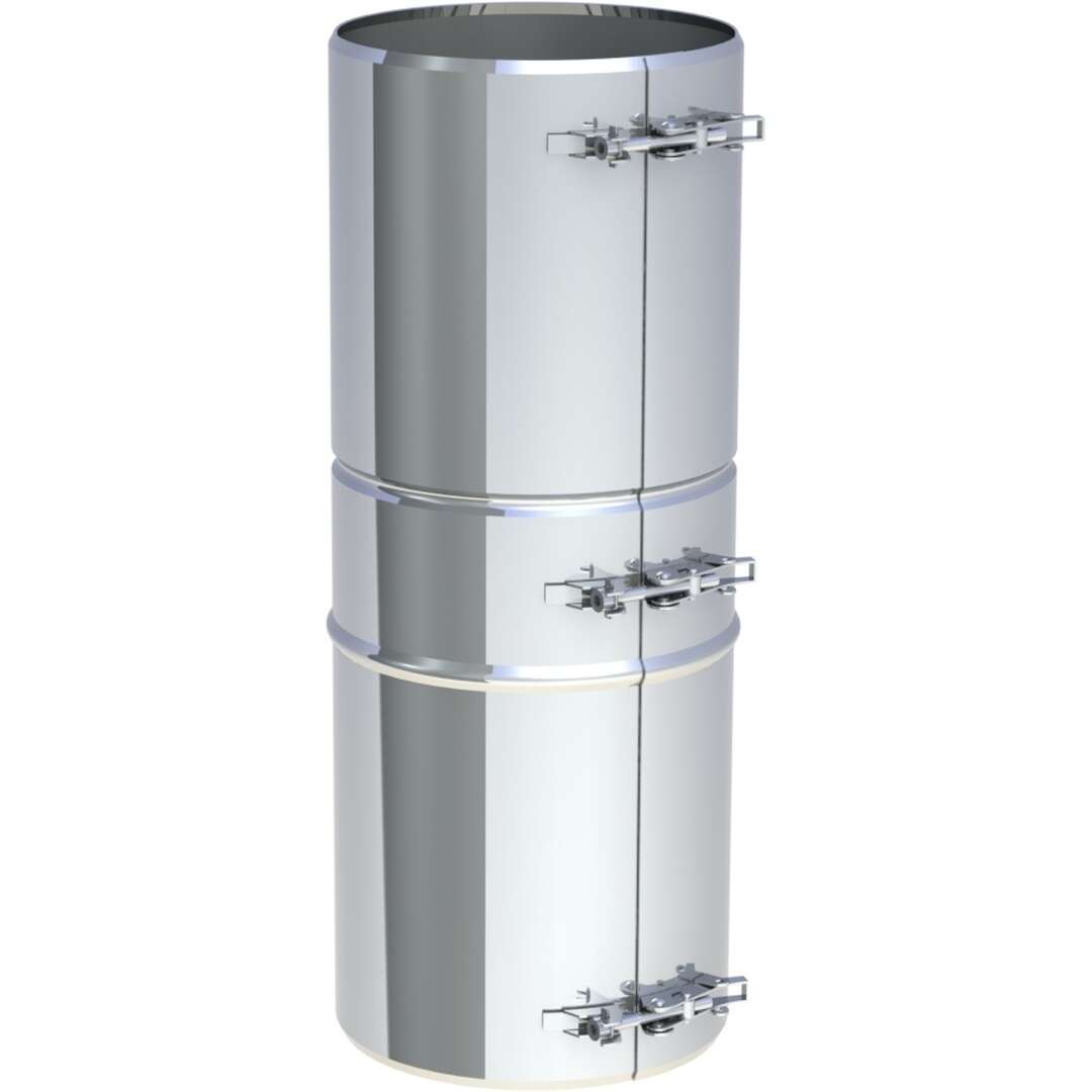 DW-FU Ø 130 mm Klemmband statisch h=400 mm