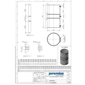 DW-FU &Oslash; 130 mm Klemmband statisch h=400 mm