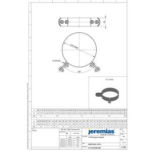 DW-FU &Oslash; 80 mm 2-Punkt-Abspannschelle