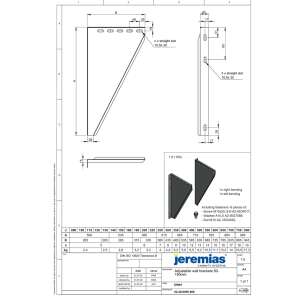 &Oslash; 80 mm Konsolbleche verstellbar von 50 - 150 mm