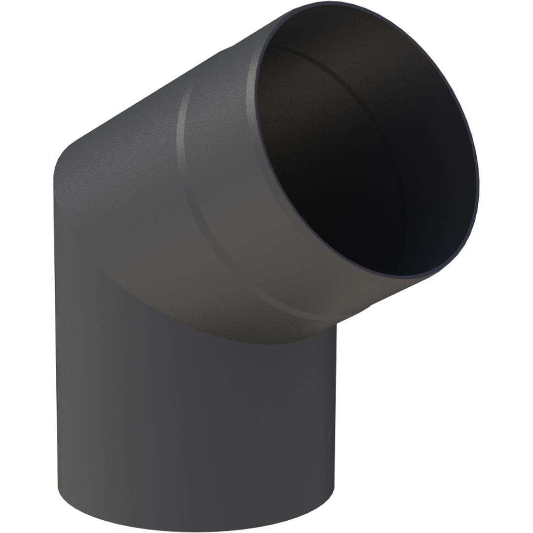 Ø 120 mm Ofenrohr Bogen 60° - schwarz