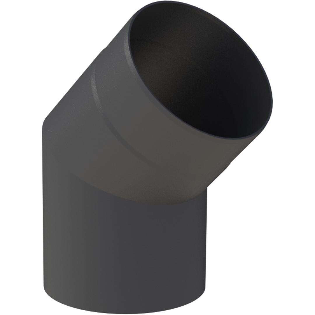 Ø 120 mm Ofenrohr Bogen 45° - schwarz