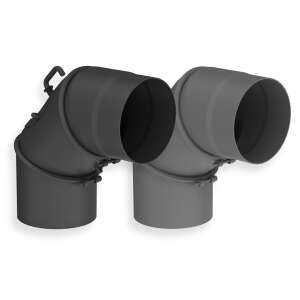 Ofenrohr Bogen drehbar 0-90°