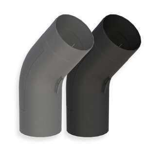 Ø 150 mm Ofenrohr Bogen 45° gezogen - mit...