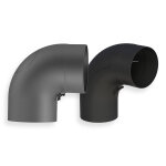 Ø 150 mm Ofenrohr Bogen 90° gezogen - mit Tür