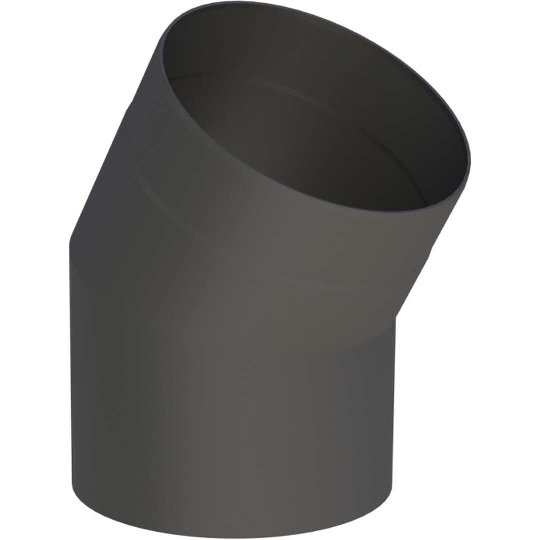 Ø 120 mm Ofenrohr Bogen 30° - schwarz