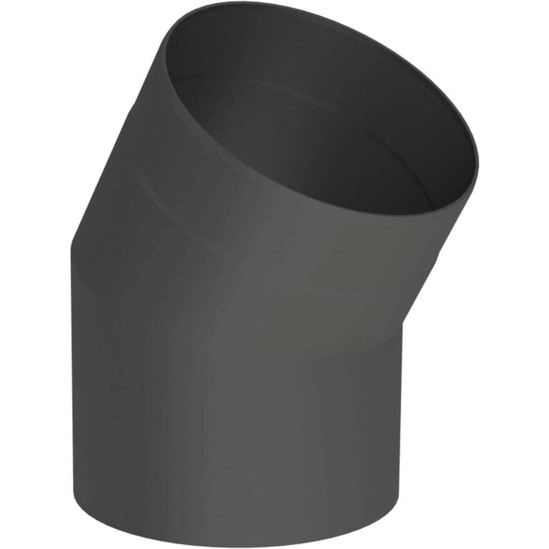 Ø 180 mm Ofenrohr Bogen 30° - schwarz