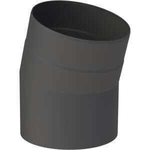 &Oslash; 120 mm Ofenrohr Bogen 15&deg; - schwarz
