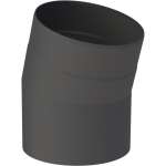 Ø 120 mm Ofenrohr Bogen 15° - schwarz