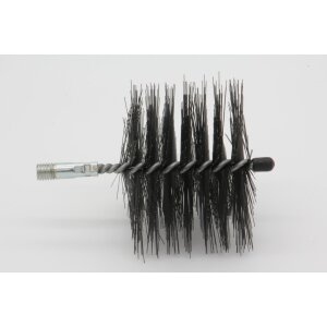 Rohrb&uuml;rste quadratisch - M12 - Stahl glatt - 0,40 mm