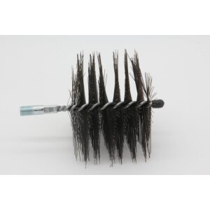 Rohrb&uuml;rste quadratisch - M12 - Stahl glatt - 0,40 mm