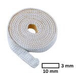 Fermit Ofendichtband weiß - selbstklebend - 10 x 3 mm