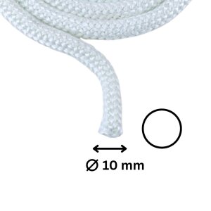 Fermit Ofendichtschnur wei&szlig; - 10 mm