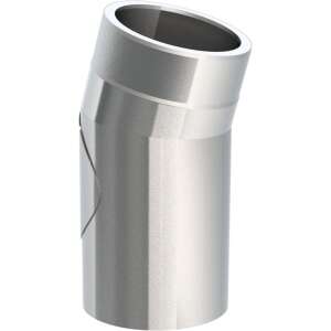 Ofenrohr doppelwandig ISO-Line Winkel 15°