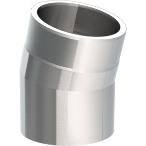 Ofenrohr doppelwandig ISO-Line Winkel 15&deg;