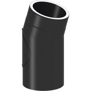 Ofenrohr doppelwandig ISO-Line Winkel 15&deg;