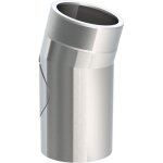 Ofenrohr doppelwandig ISO-Line Winkel 15°