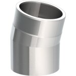 Ofenrohr doppelwandig ISO-Line Winkel 15°