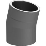Ofenrohr doppelwandig ISO-Line Winkel 15°