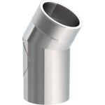Ofenrohr doppelwandig ISO-Line Winkel 30°