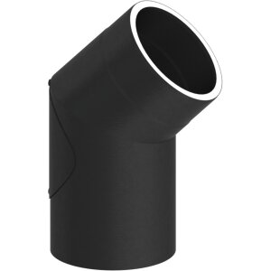 Ofenrohr doppelwandig ISO-Line Winkel 45&deg;