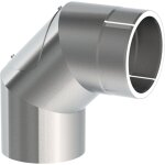 Ofenrohr doppelwandig ISO-Line Winkel 90°