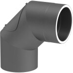Ofenrohr doppelwandig ISO-Line Winkel 90°