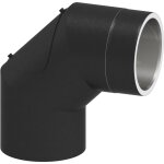 Ofenrohr doppelwandig ISO-Line Winkel 90°