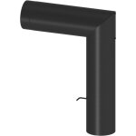 Ofenrohr doppelwandig ISO-Line Winkelrohr 90° mit Drosselklappe