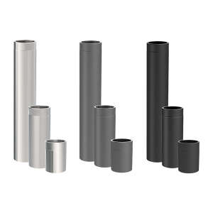 Ofenrohr doppelwandig ISO-Line Längenelement