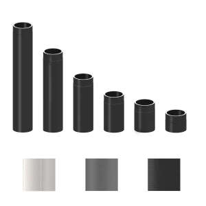 Ofenrohr doppelwandig ISO-Line Längenelement