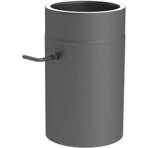 Ofenrohr doppelwandig ISO-Line L&auml;ngenelement 300 mm mit Drosselklappe