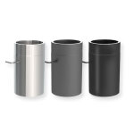 Ofenrohr doppelwandig ISO-Line Längenelement 300 mm mit Drosselklappe