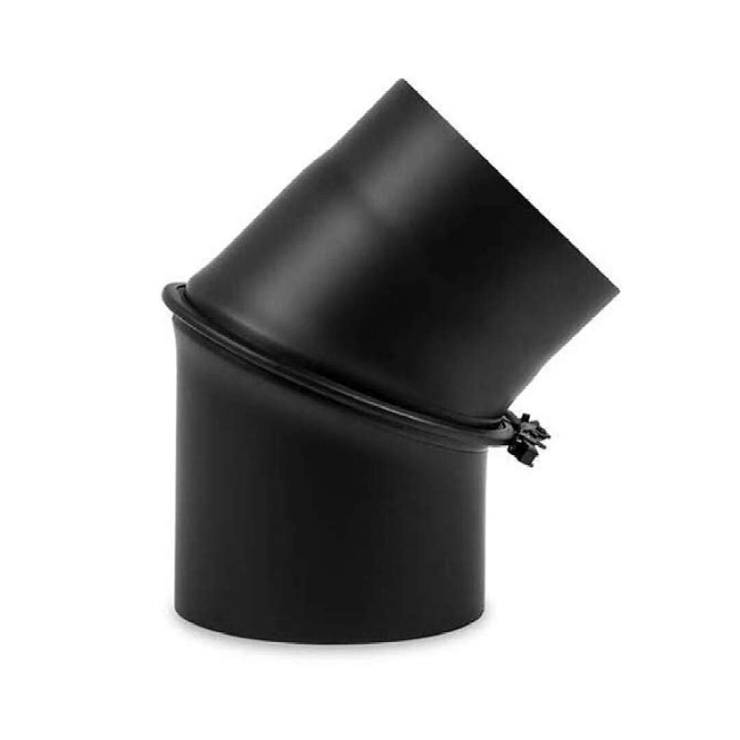 Ø 130 mm Ofenrohr Bogen drehbar 0-45° - schwarz