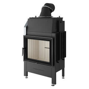 Wasserf&uuml;hrender Kamineinsatz Spartherm Varia 1V H2O XL - 9 kW - T&uuml;ranschlag rechts