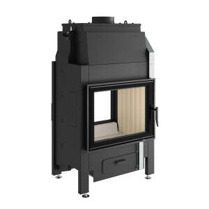 Wasserf&uuml;hrender Kamineinsatz Spartherm Varia FD H2O - T&uuml;ranschlag links