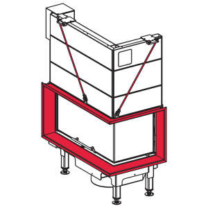 Spartherm Blende Varia 2Lh 51 4-seitig, abgekantet