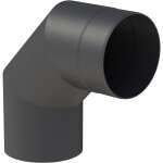 Ø 130 mm Ofenrohr Bogen 90° - schwarz