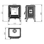 Gussofen Ferrox 55 grau emailliert