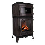 Gussofen Ferrox 55 Back grau emailliert