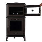 Gussofen Ferrox 55 Back grau emailliert