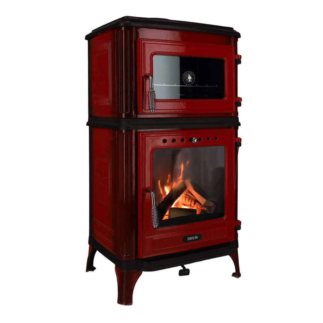 Gussofen Ferrox 55 Back rot emailliert