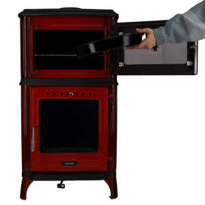 Gussofen Ferrox 55 Back rot emailliert